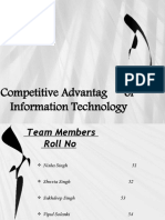 Competitive Advantag of Information Technology