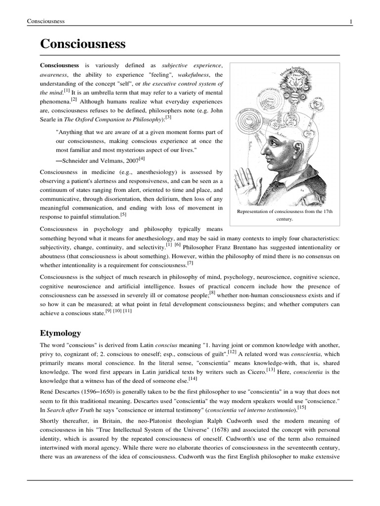 Consciousness-Bulk PDF | PDF | Consciousness | Mind