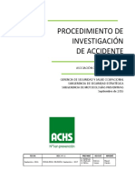 0 Procedimiento Investigación de Accidente PDF