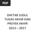Download Daftar Judul Tugas Akhir Dan Proyek Akhir by latifah SN377221011 doc pdf