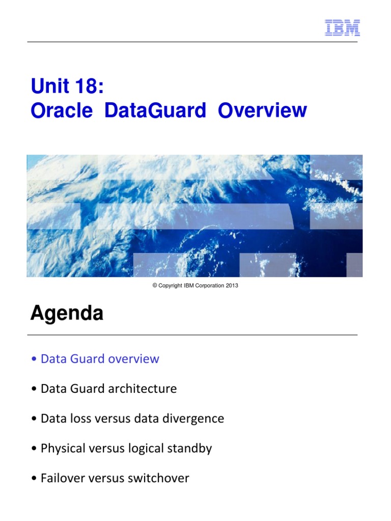 Oracle Data Guard Overview | Oracle Active Data Guard – MVWPAI