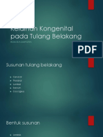 Kelainan Kongenital Pada Tulang Belakang