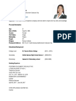 Stiffanny Joy M. Reyes Resume for Various Positions