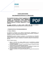 Ayudas A Instituciones para Residencias Artísticas de Compositores 2018 v3