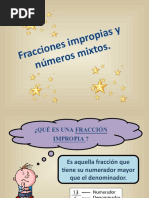 Fracciones y Numeros Mixtos