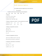 Taller de Expresiones Algebraicas