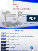 A Seminar On: Ssedo Algorithm