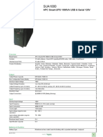 Product Data Sheet: APC Smart-UPS 1000VA USB & Serial 120V