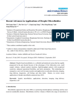 Review Recent Advances in Applications of Droplet Microfluidics PDF