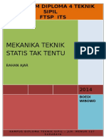 Bahan Ajar Mekanika Teknik Statis Tak Tentu Program D4 18 Sept 2013 PDF