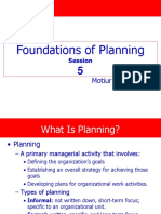 Session 5 Foundations of Planning
