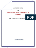 Strength of Materials - I - Unit-1
