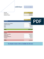 Academic Club Budget FR