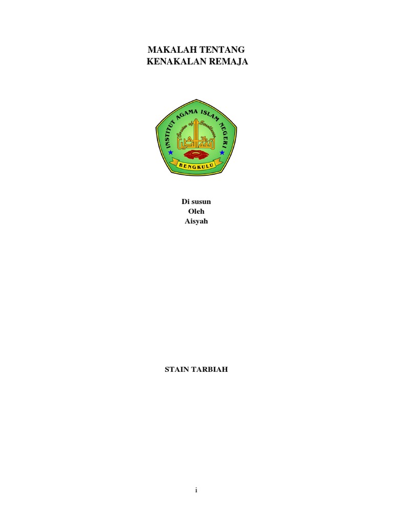 Makalah Tentang Kenakalan Remaja
