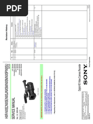 Sony Hxr Nx5e Pdf Digital Camera Camera