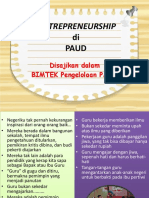 Enterpreneurship PAUD. Japfa Foundation