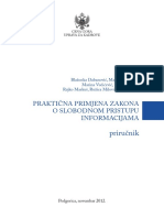 Prirucnik Za Slobodan Pristup Informacijama PDF
