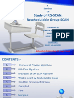 Study of RG-SCAN: Reschedulable Group SCAN: A Seminar On