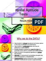 Differential Aptitude Tests: Results Feedback