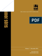 Volume 7 - December 2011 SLQS Journal