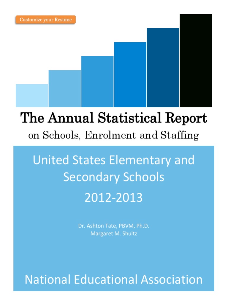 The Annual Statistical Report: United States Elementary and Secondary ...