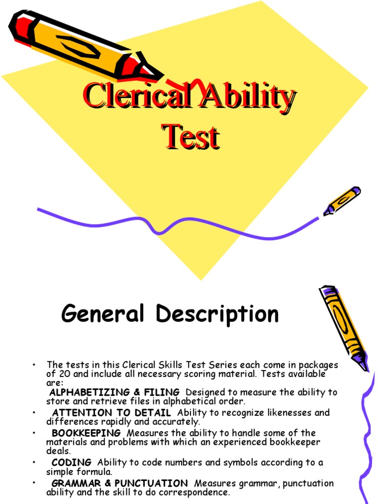 Clerical Ability Test