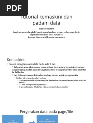 Tutorial Kemaskini Dan Padam Data2 Pdf