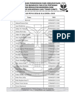 Daftar Penggerak Kaldera 2018