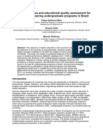 Learning outcomes and educational quality assessment for industrial engineering undergraduate programs in Brazil