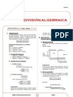 X - 1 - Division Algebraica