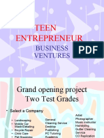 Teen Entrepreneur: Business Ventures
