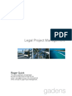 Legal Project Management: Roger Quick