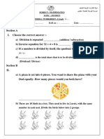 Math - WORKSHEET 3 TERM 2 - GRADE 4 2016 2017 A