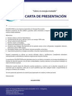 Carta de Presentacion Solarsystem PDF