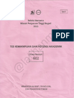 SBMPTN 2015 TKPA Kode 602 - Latihanmat Blog PDF