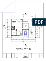 Denah Type 45: R. Jemuran Dapur R. Makan Taman