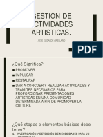 Gestion de Actividdes Artisticas