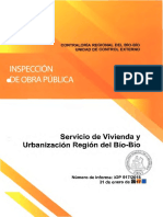 Informe de Inspección Obra Pública 917-16 Servicio de Vivienda y Urbanización Bío-Bío Sobre Construcción Edificio Serviu-Seremi - Enero 2017