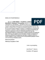 Letter Request Tagalog | PDF