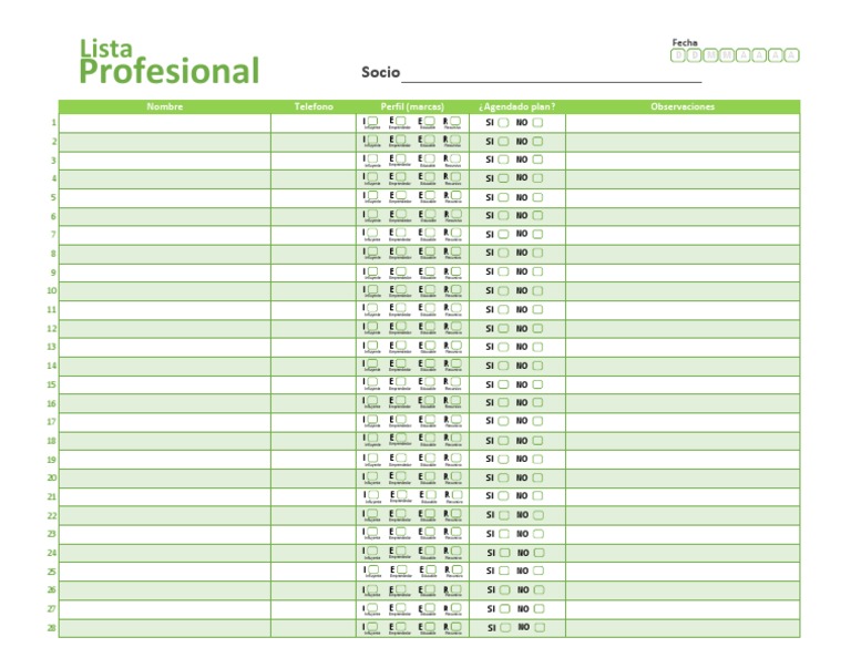 Formato Lista Prospectos PDF Clima Violencia