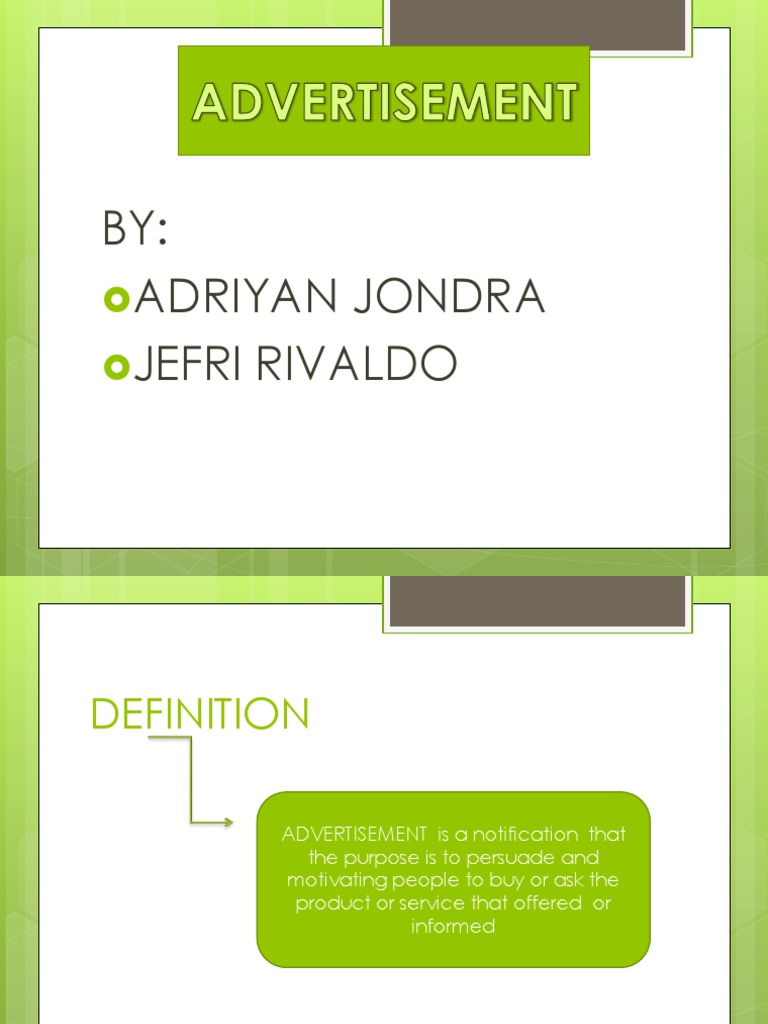 Understanding Advertisements: Types & Purpose | PDF | Career & Growth ...