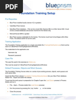 Blue Prism Foundation Training Setup Guide