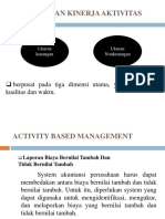Pengukuran Kinerja Aktivitas