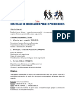 Destrezas de Negociación para Emprendedores