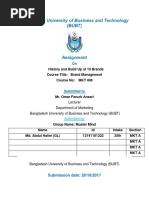 Bangladesh University of Business and Technology (BUBT) : Assignment