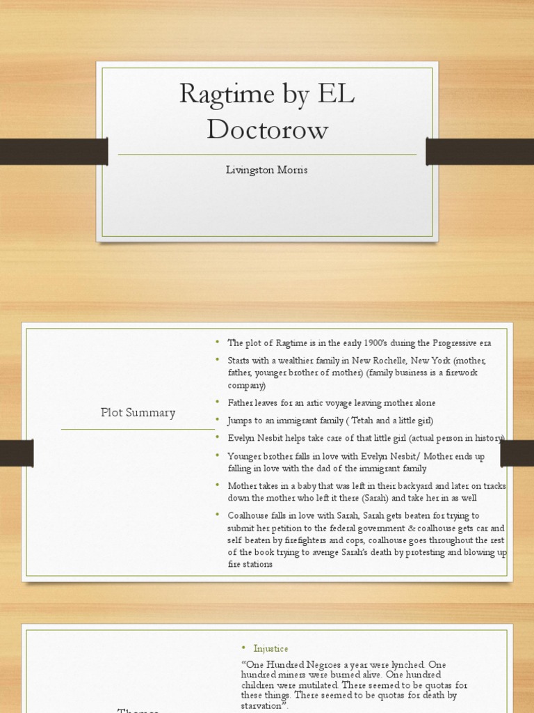 Ragtime: Plot Summary and Themes | PDF | General Fiction
