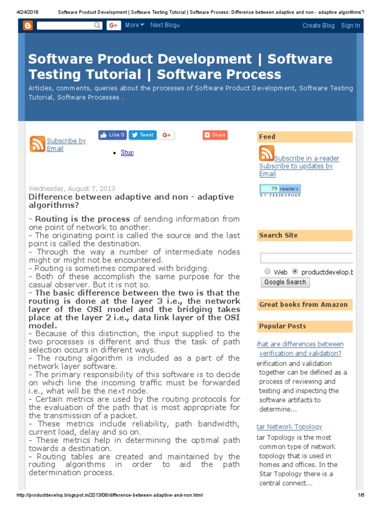 Difference Between Adaptive and Non - Adaptive Algorithms | PDF ...