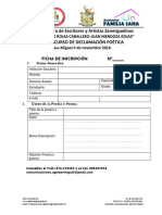 FIcha de Inscripción