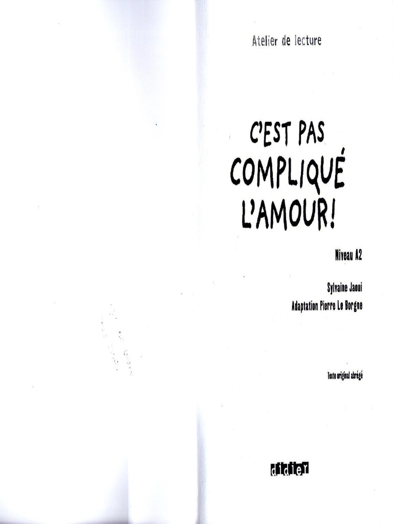 C Est Pas Complique L Amour Pdf