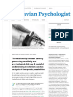 The Relationship Between Sensory Processing Sensitivity and Psychological Distress - A Model of Underpinning Mechanisms and An Analysis of Therapeutic Possibilities